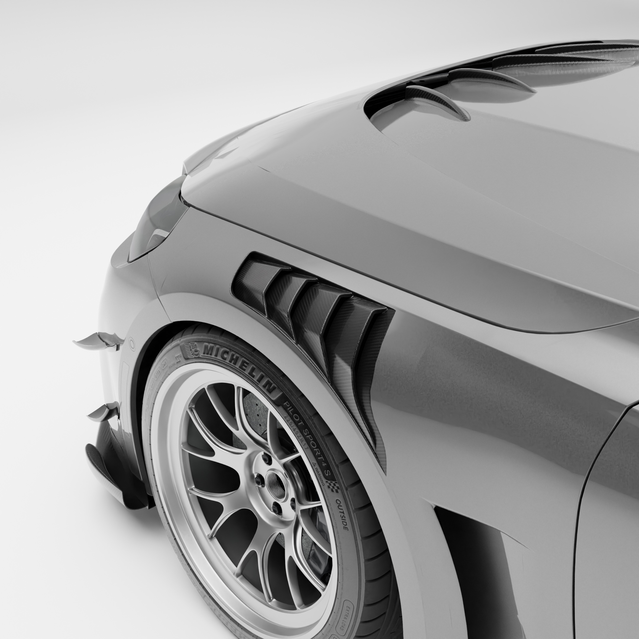 Carbon Fiber Side Fenders for BMW G87 M2