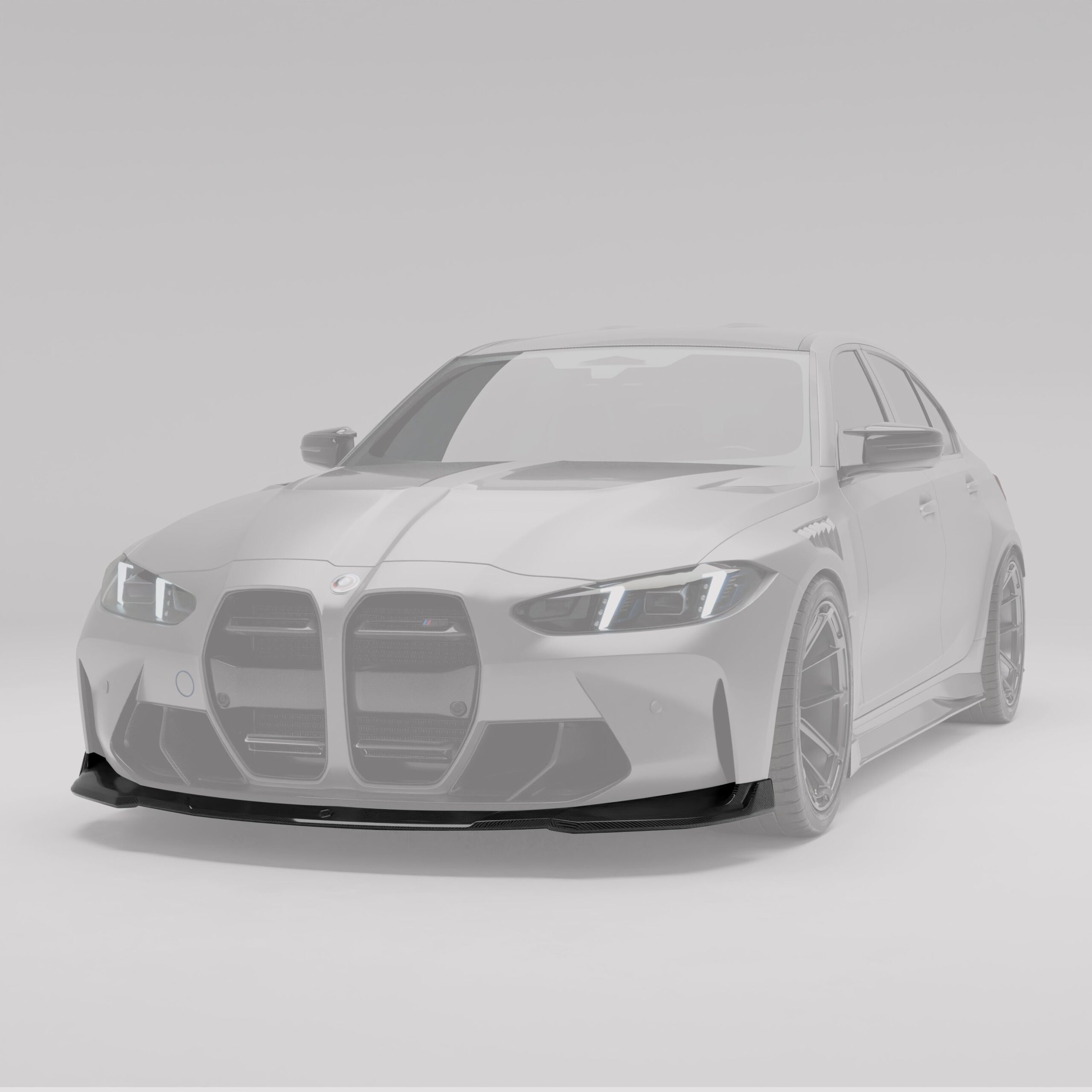 3 Pieces Carbon Fiber Front Lip for BMW G80 G81 M3 G82 G83 M4