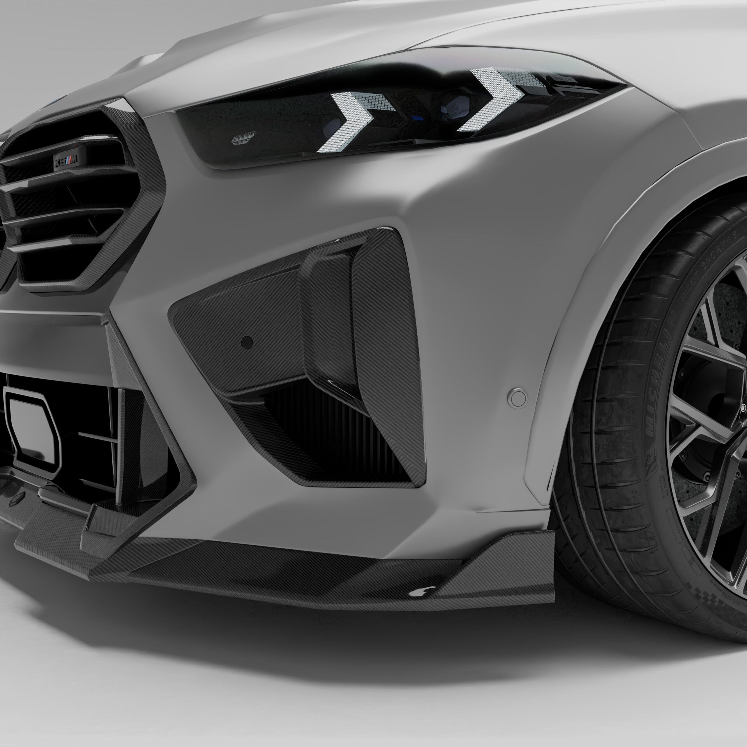 Carbon Fiber Front Bumper Vents for BMW X5M X6M F95 LCI
