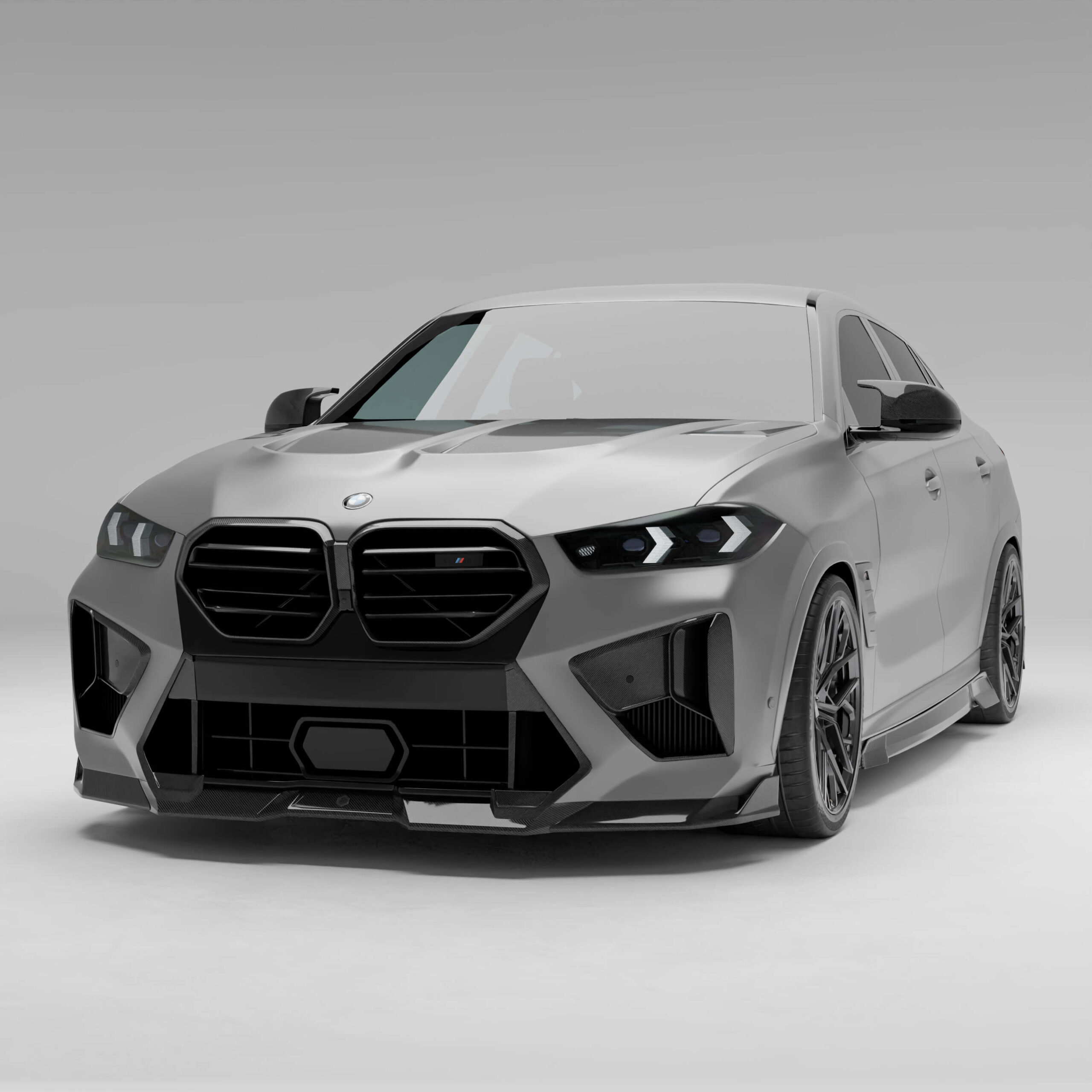 Carbon Fiber Front Lip Diffuser for BMW X6M F96 LCI