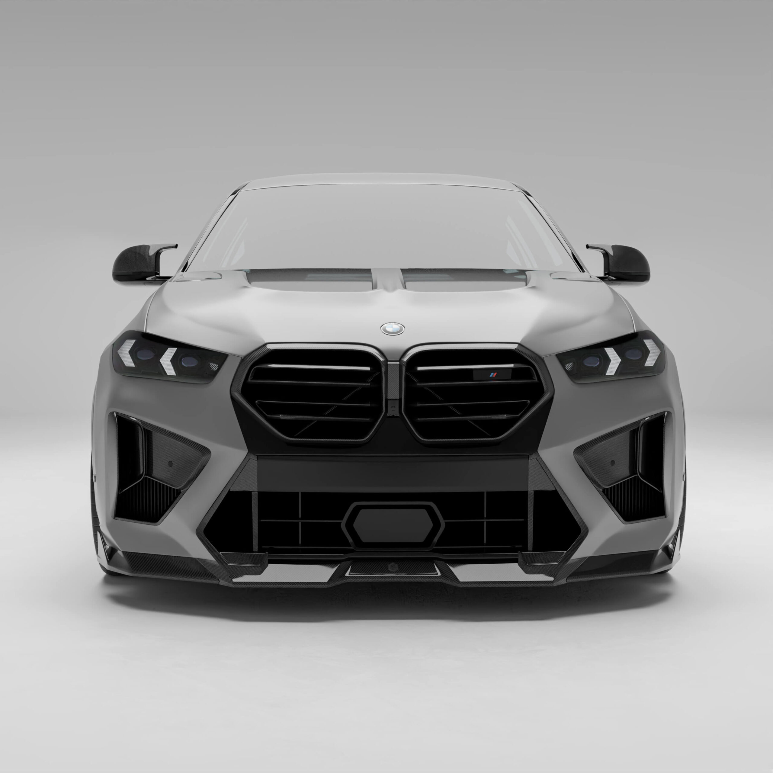 Carbon Fiber Front Bmper Air Intake Vents for BMW X5M X6M F95 LCI