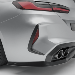 Carbon Fiber Rear Bumper Canards for BMW F93 M8