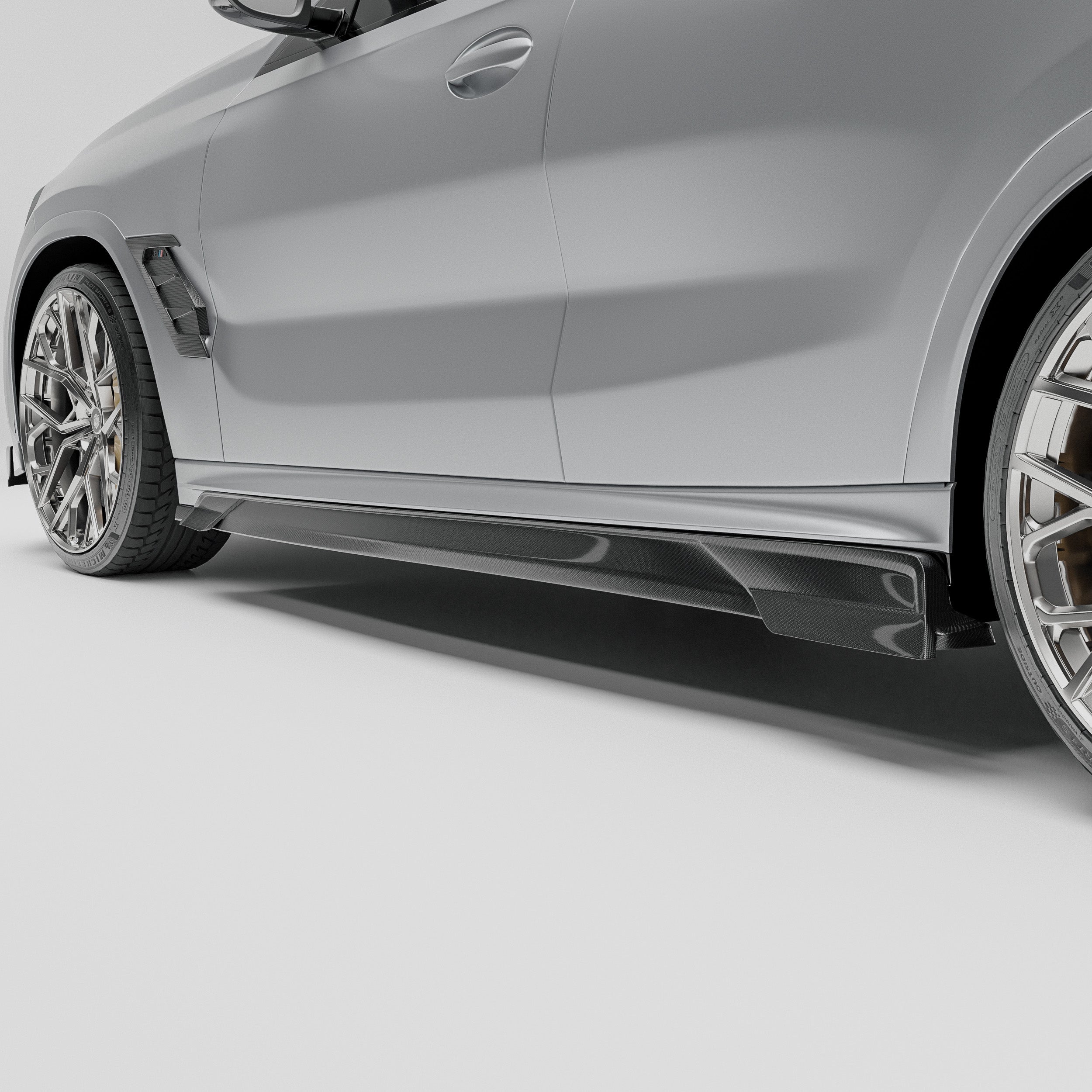 Carbon Fiber Side Skirts for BMW X5M X6M F95 F96 LCI