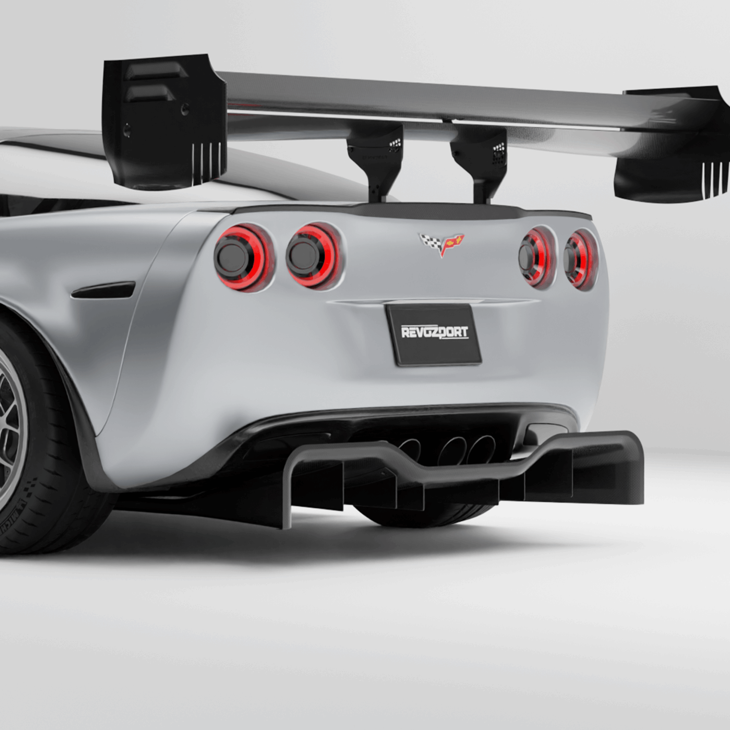 Carbon Fiber Rear Diffuser for Chevrolet Corvette C6