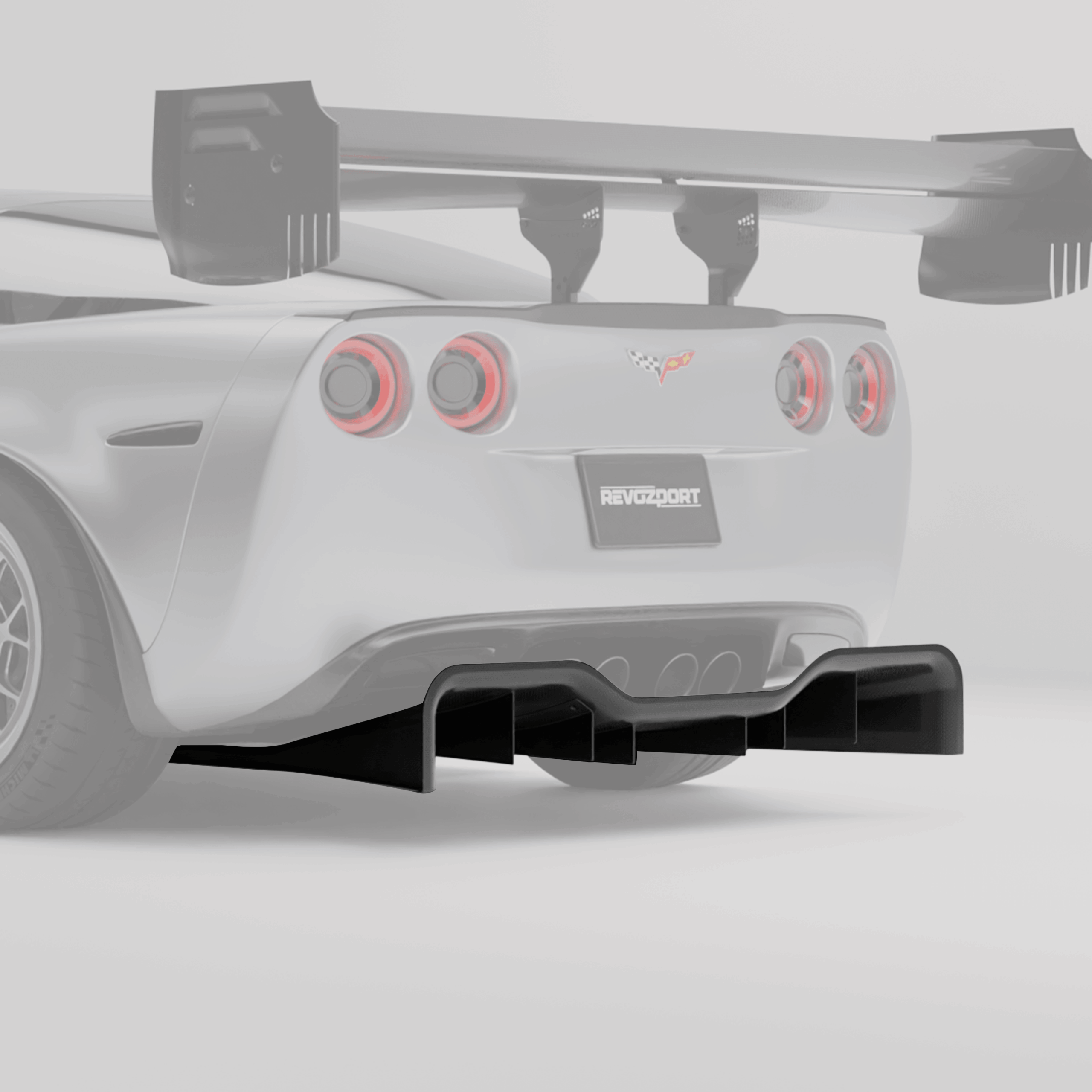 Carbon Fiber Rear Diffuser for Chevrolet Corvette C6