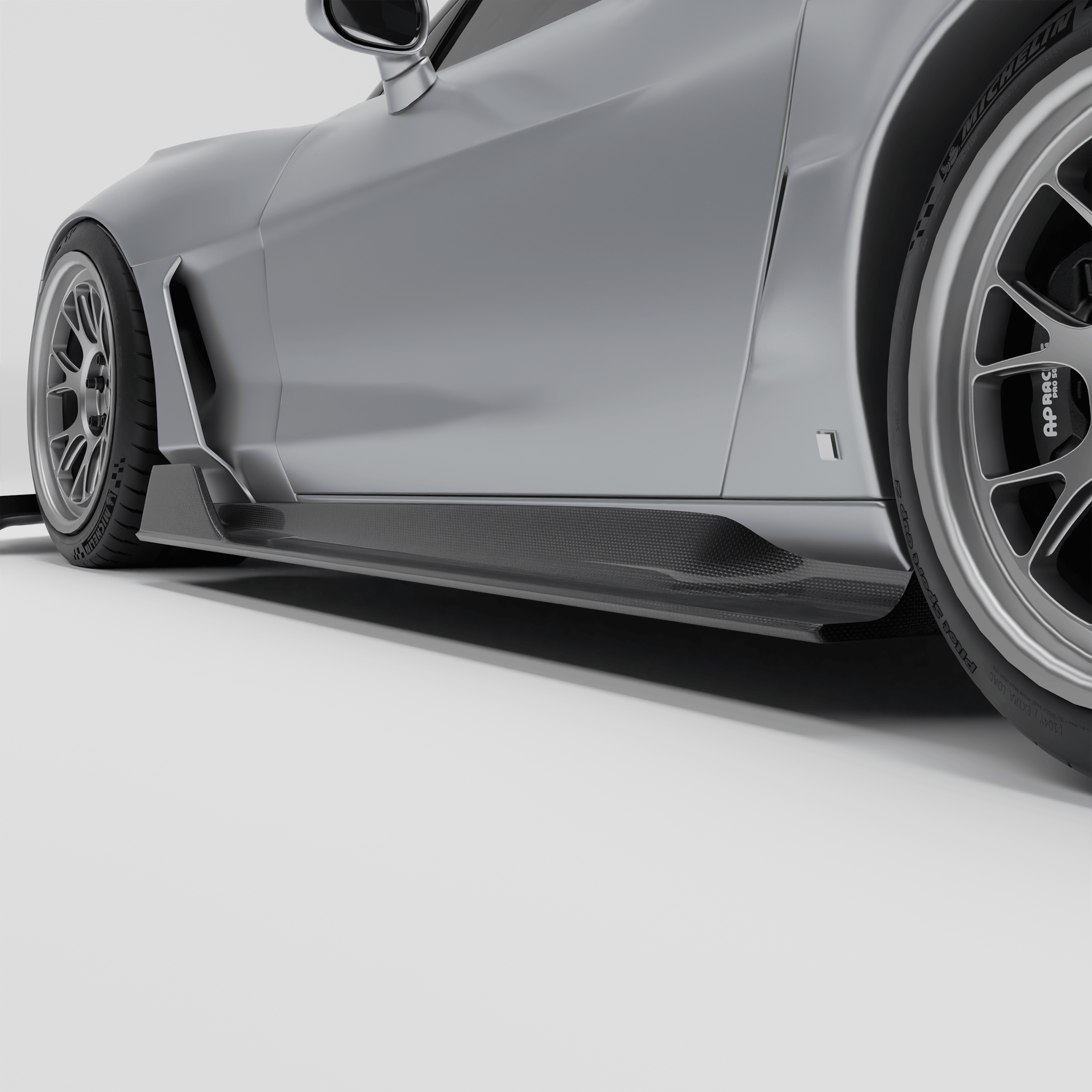 Carbon Fiber Side Skirts for Chevrolet Corvette C6
