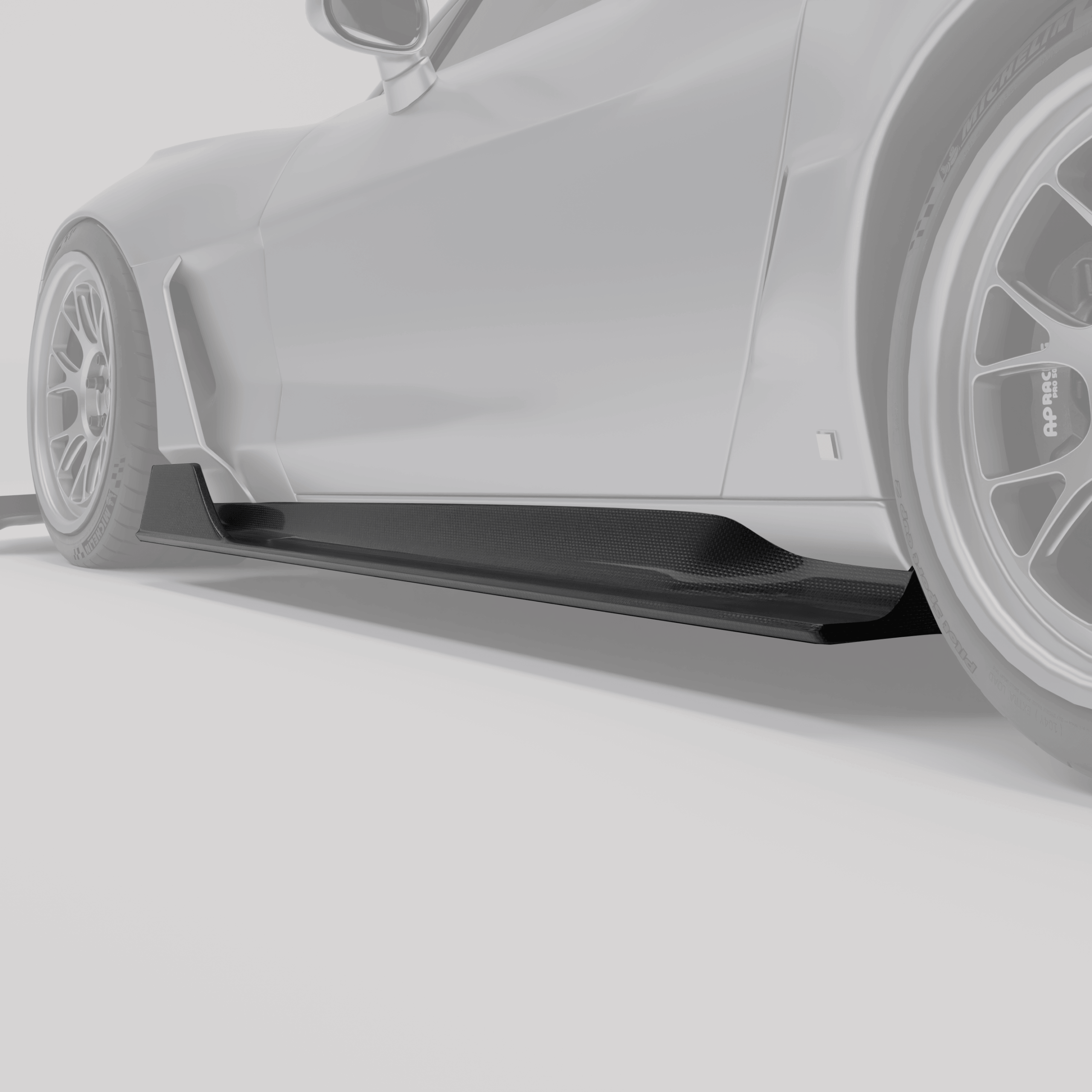 Carbon Fiber Side Skirts for Chevrolet Corvette C6